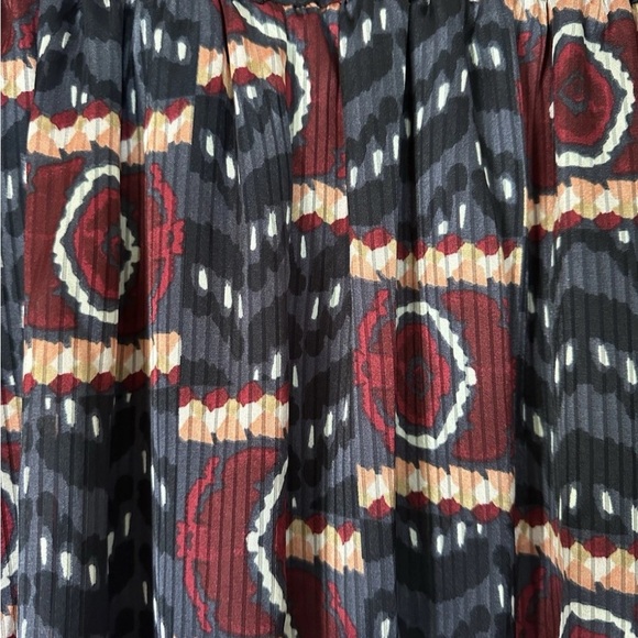 Lane Bryant Black and Red Geometric Midi Skirt - Picture 2 of 3